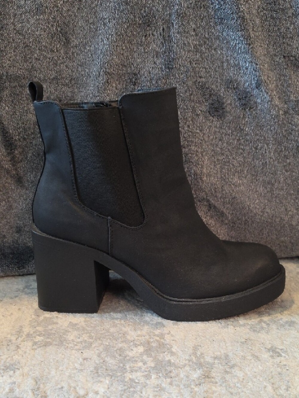 Torrid Black Women's Platform Ankle Boots - Classic Chunky Heel - Picture 2 of 6